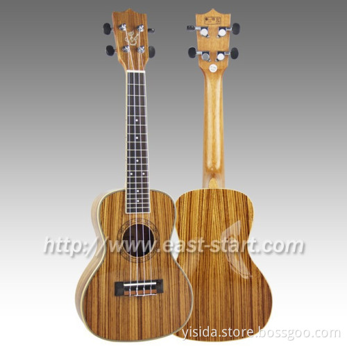 Handmade Zebrawood Concert Ukulele